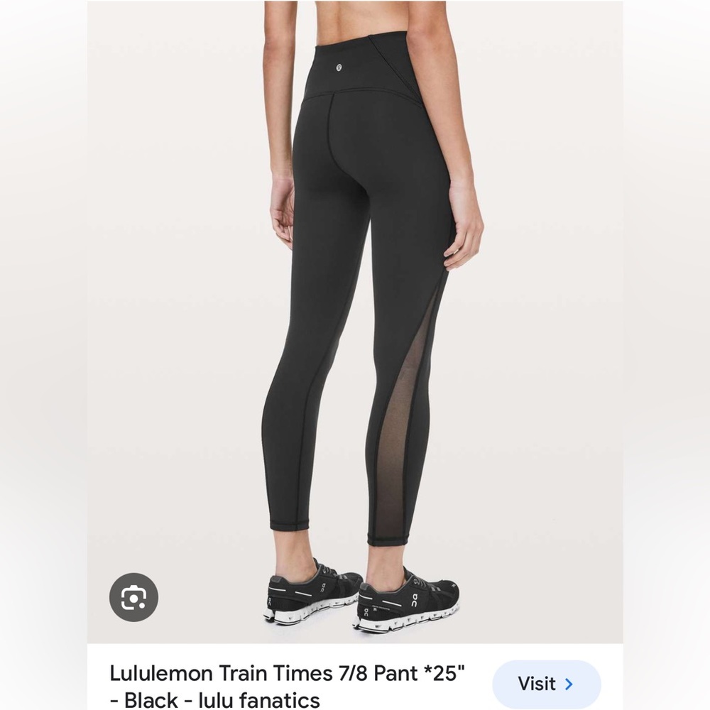 Lululemon high rise train times legging 7/8, 25”